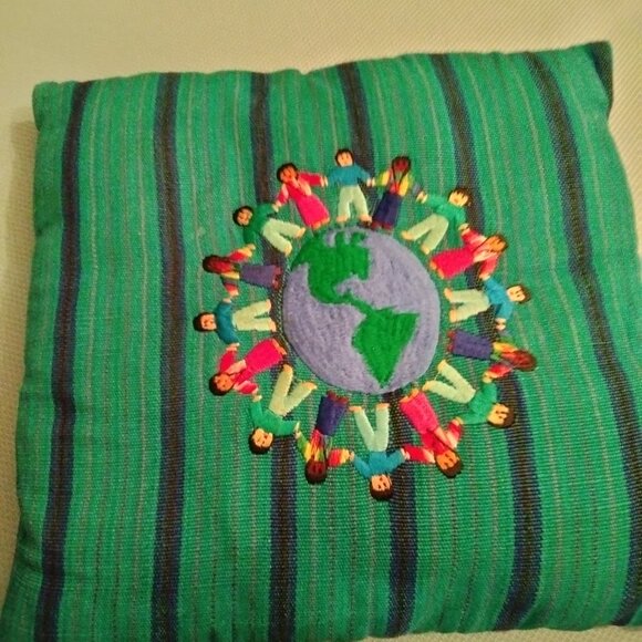 Two "Children Around the World" Pillows - Picture 2 of 6
